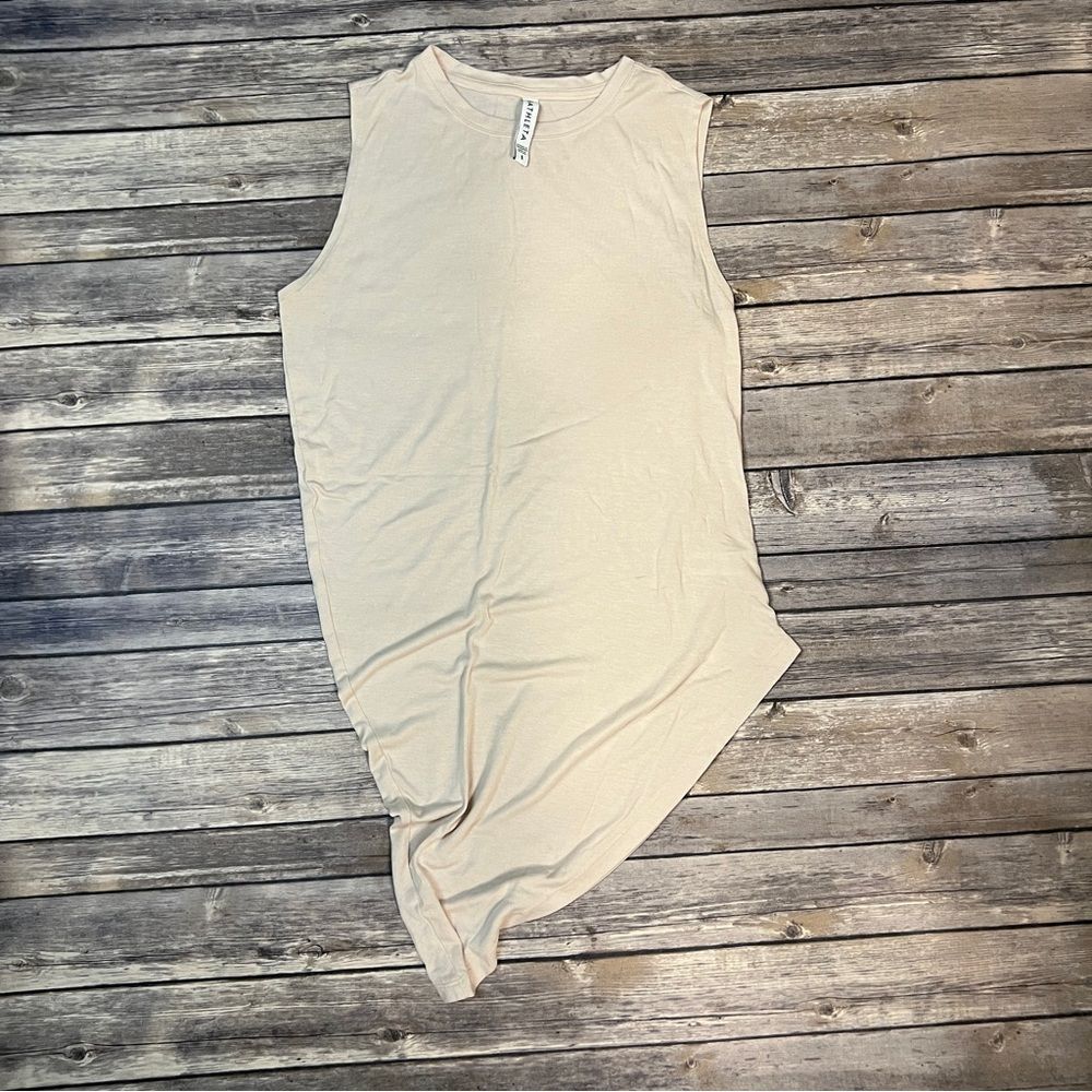 Athleta - Asymmetrical Blush Pink Tank Top, Size Small